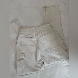 Abercrombie & Fitch Cream High Rise Pants